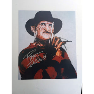 Freddy Krueger, Robert Englund 8 by 10 signed photo with proof