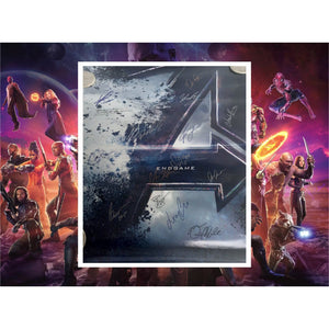 End game 24 by 36 original movie poster Chris Evans Scarlett Johansson Robert Downey Jr Chris Hemsworth 15 signatures in all