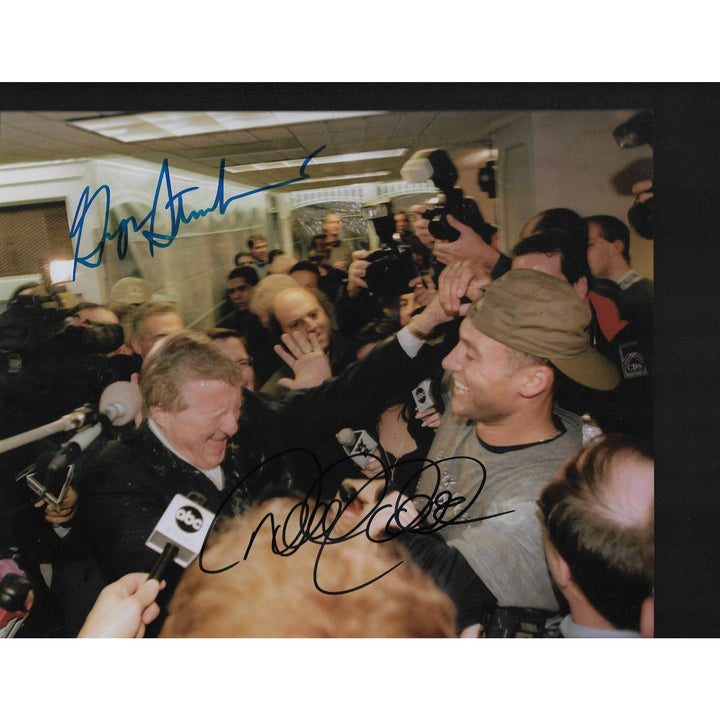 Derek Jeter and George Steinbrenner 8 x 10 signed photo