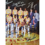 Load image into Gallery viewer, Los Angeles Lakers Earvin Magic Johnson, James Worthy, Jerry Buss team-signed 11 by 14 photo
