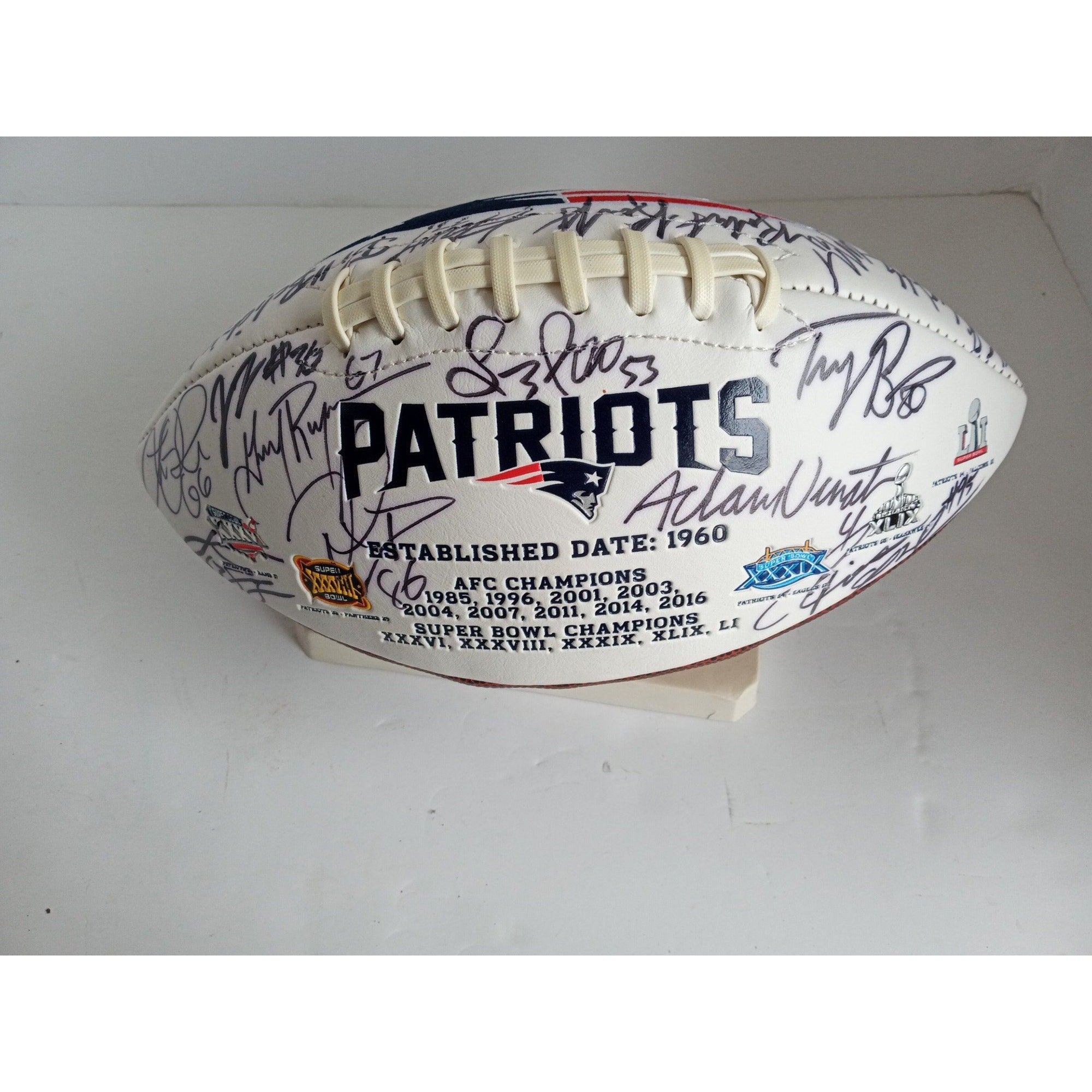 Tom Brady 2003 New England Patriots Super Bowl Champs Team Signed