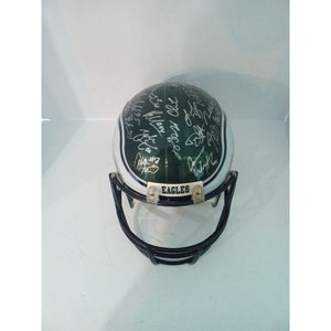Philadelphia Eagles 2017-18 Super Bowl Champions replica team signed helmet with proof