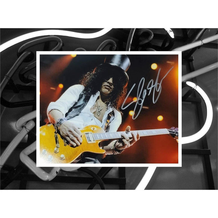 Saul Hudson Slash of Guns and Roses 8 x 10 photo signed with proof