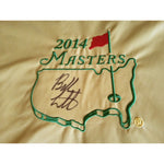 Load image into Gallery viewer, Bubba Watson 2014 Masters flag signed with proof
