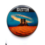 Load image into Gallery viewer, Jimmy Page, Robert Plant, and John Paul Jones signed 14 inch drum head with proof
