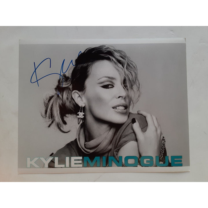 Kylie Minogue 8 by 10 signed photo with proof - Awesome Artifacts 