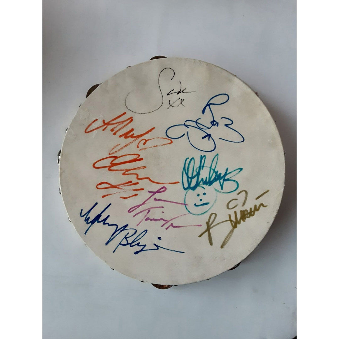 Beyonce, Whitney Houston, Alicia Keys, Tina Turner, Mary J Blige and Sade signed tambourine