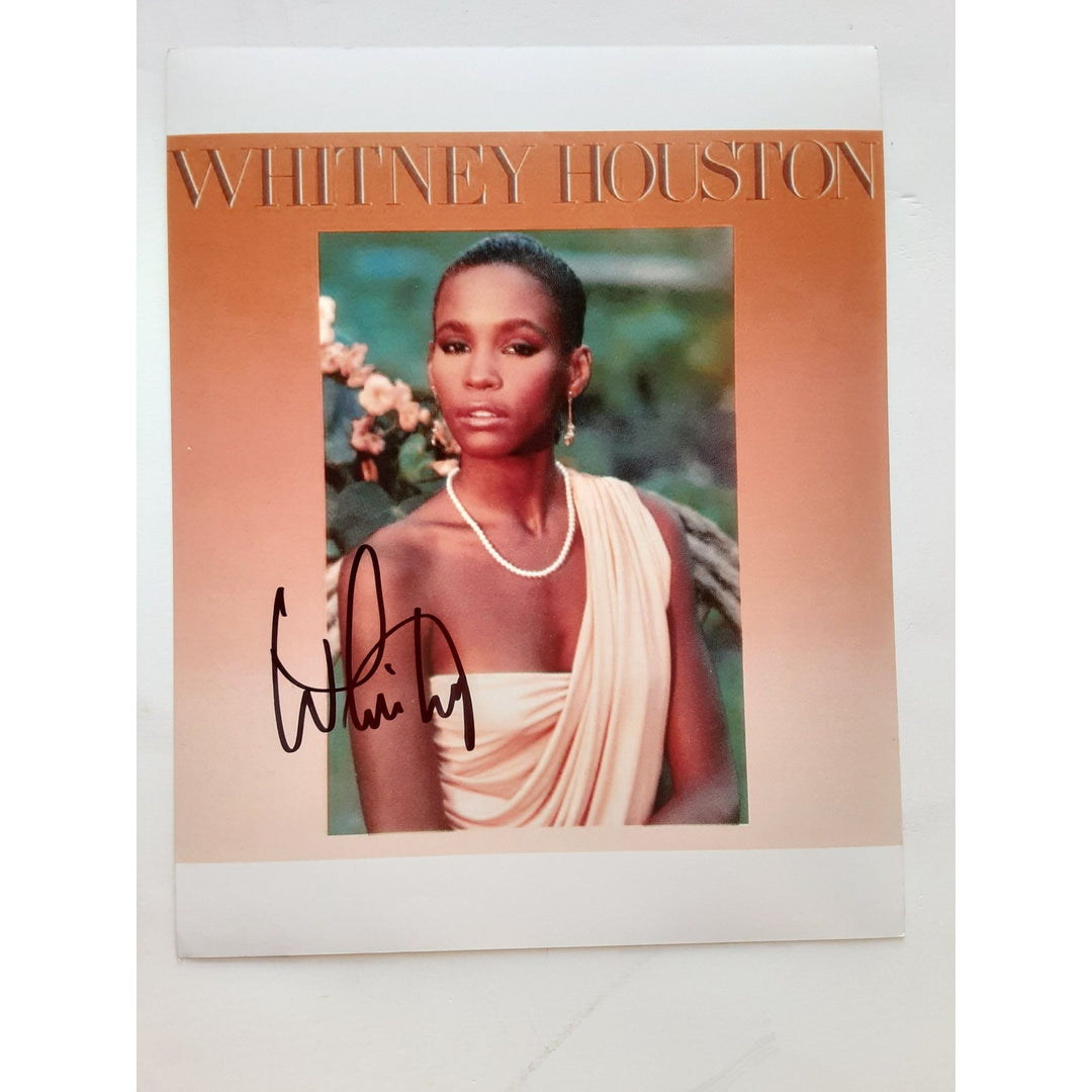 Whitney Houston 8 by 10 signed photo with proof - Awesome Artifacts 