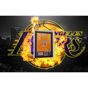 Kobe Bryant Framed #8 Jersey with Autographed Card - Art of the Game