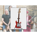 Load image into Gallery viewer, Angus Young, Malcolm Young, Phil Rudd, Brian Johnson and Cliff Williams AC/DC Fender electric guitar signed with proof
