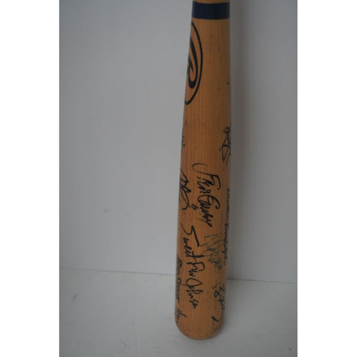 Dave Winfield, Gaylord Perry, Mariano Rivera, Willie Randolph, Ferguson Jenkins signed big stick bat signed with proof