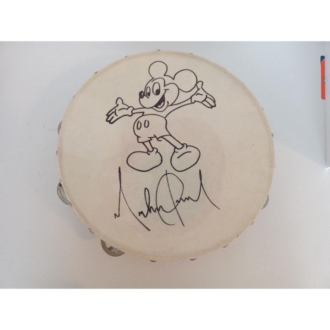 Michael Jackson hand sketched Mickey Mouse with signature personally signed with proof