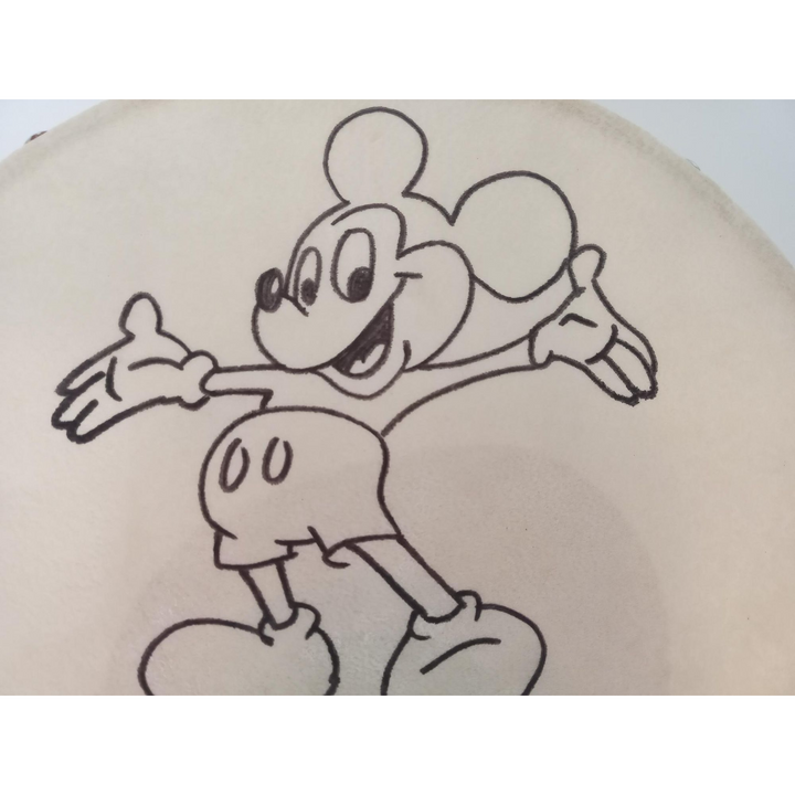 Michael Jackson hand sketched Mickey Mouse with signature personally signed with proof