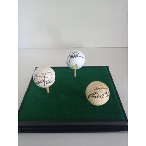 Jack Nicklaus Arnold Palmer and Sam Snead signed golf balls with proof