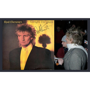 Rod Stewart Tonight I'm Yours LP signed with proof