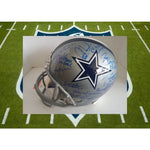 Load image into Gallery viewer, Dallas Cowboys Emmitt Smith Roger Staubach Tony Romo 25 all-time greats signed helmet with proof
