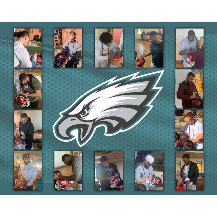 Philadelphia Eagles 2022-23 team signed 40 plus signatures Super Bowl 57 official program