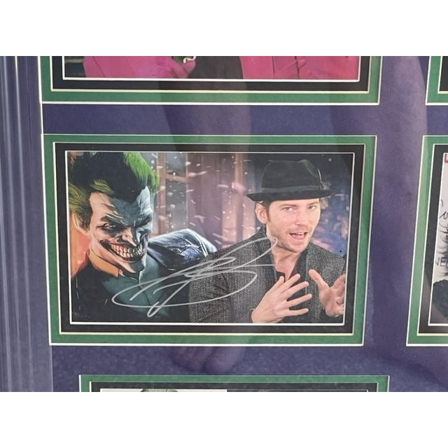 Cesar Romero Jack Nicholson Mark Hamill Joaquin Phoenix Heath Ledger Jared  Leto signed and framed with proof