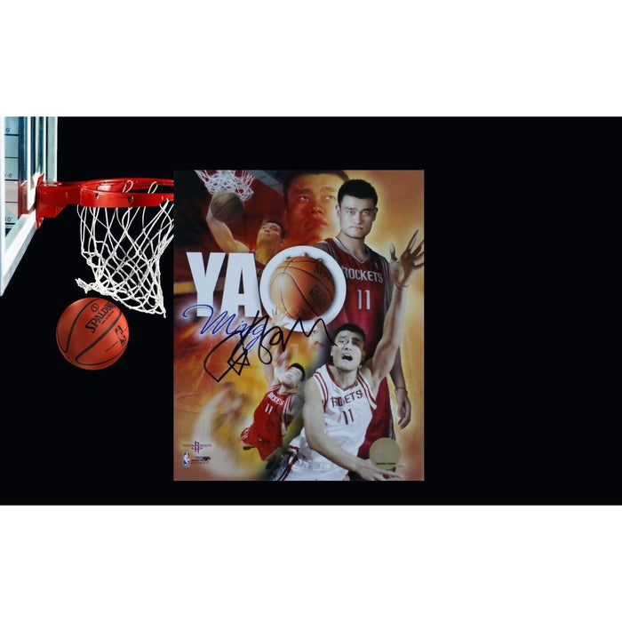 Yao Ming Houston Rockets 8 by 10 signed photo