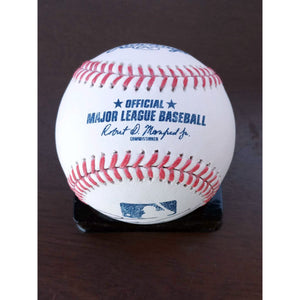 Bryce Harper and Kyle Schwarber Rawlings MLB baseball signed with proof and free case