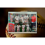 Load image into Gallery viewer, Jared Weaver Hideki Matsui Kendry Morales Mike Scioscia  Garrett Anderson 18x12 photo signed
