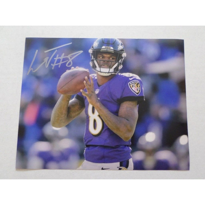 Lamar Jackson Baltimore Ravens 8 x 10 signed photo - Awesome Artifacts 