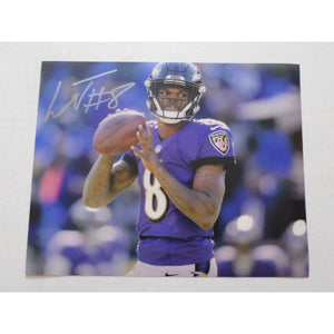 Lamar Jackson Baltimore Ravens 8 x 10 signed photo