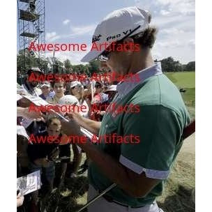 Adam Scott and Angel Cabrera PGA golf stars signed 8x10 photo with proof