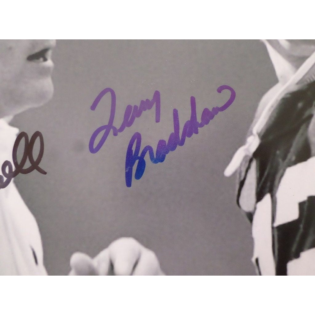 Terry Bradshaw and Chuck Noll Pittsburgh Steelers 8 by 10 signed photo