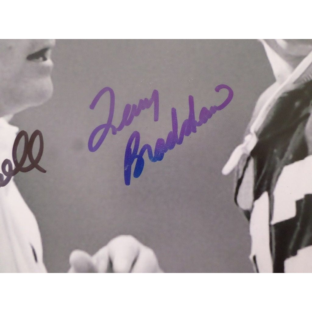 Terry Bradshaw and Chuck Noll Pittsburgh Steelers 8 by 10 signed photo - Awesome Artifacts 