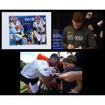 Load image into Gallery viewer, Joe  Burrow Ja&#39;Marr Chase Cincinnati Bengals 8x10 photo signed with proof free frame
