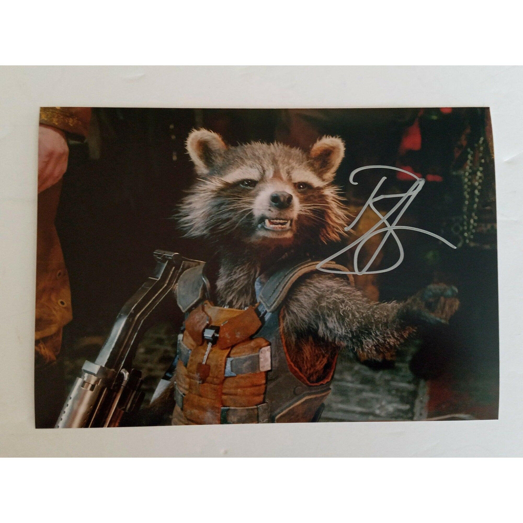 Bradley Cooper Rocket Guardians of the Galaxy 5 x 7 photo signed with proof