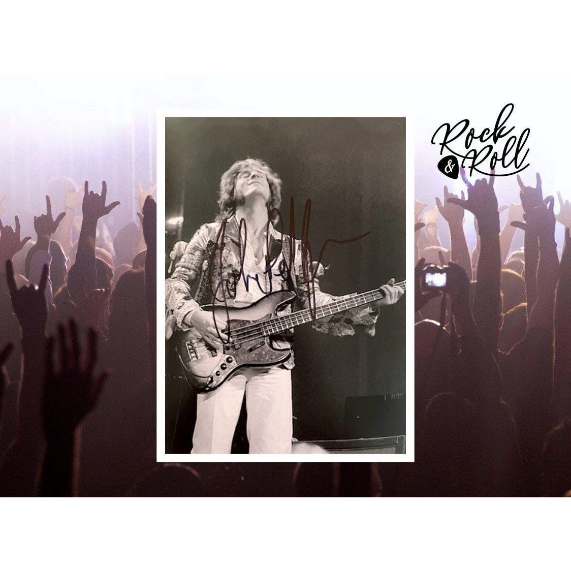 Led Zeppelin John Paul Jones 5x 7 photo signes
