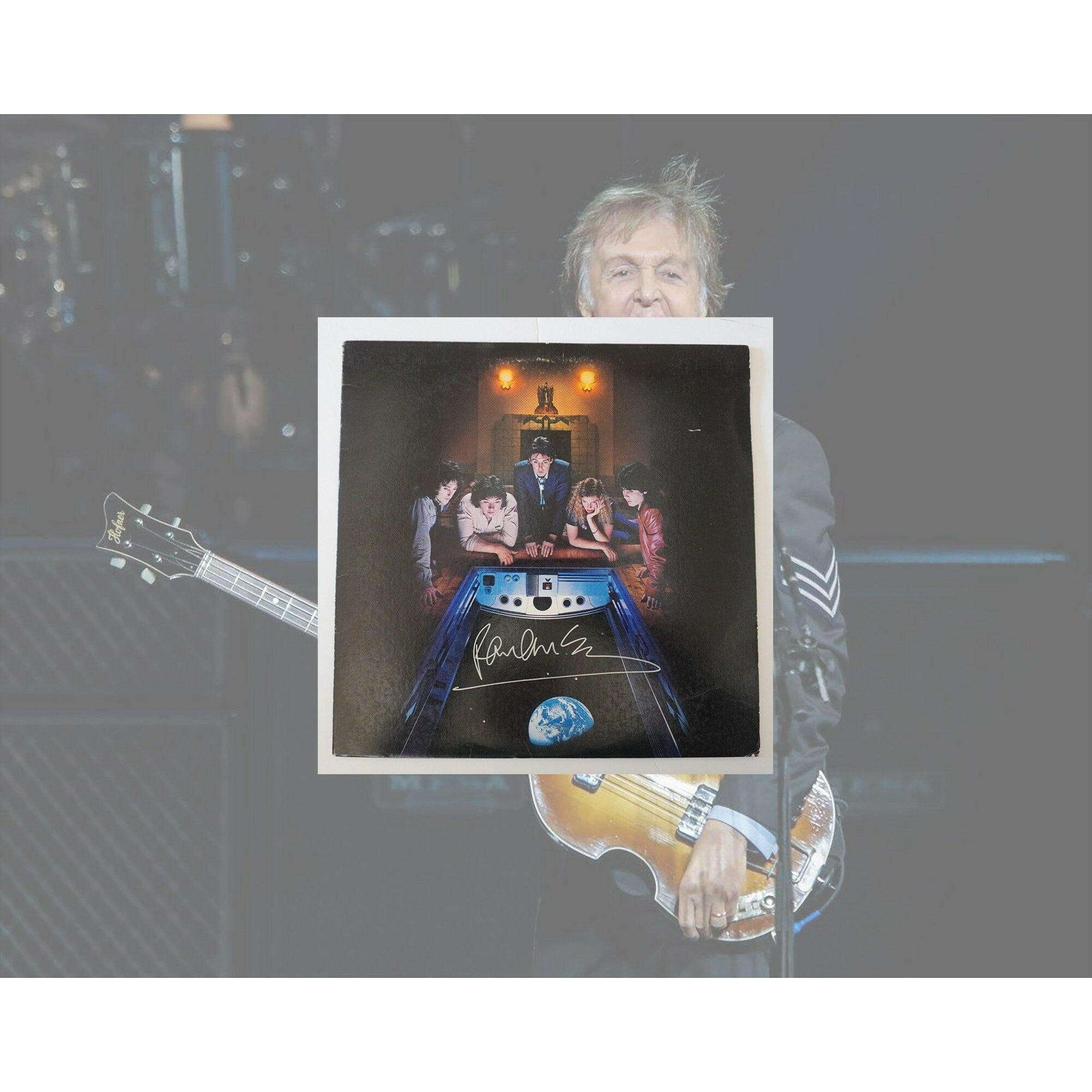 Paul McCartney "Back to the Egg" LP signed with proof