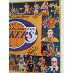 Load image into Gallery viewer, Los Angeles Lakers Kobe Bryant, Jerry West, Elgin Baylor, Shaquille O&#39;Neal Magic Johnson 16 x 20 signed with proof
