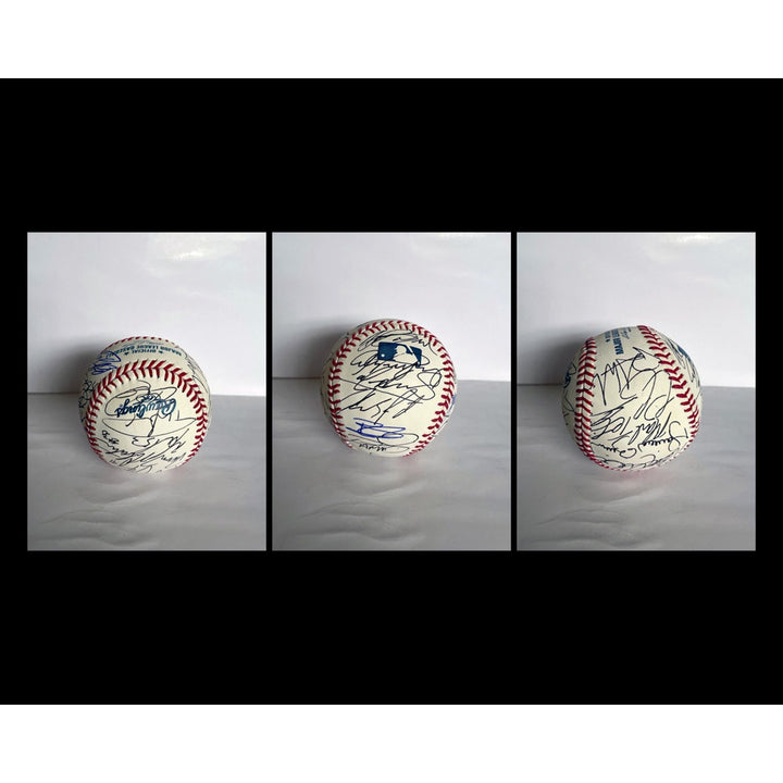 Derek Jeter, Mariano Riviera, Alex Rodriguez, CC Sabathia 2009 WS Champs New York Yankees team signed baseball with proof