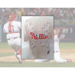 Load image into Gallery viewer, Philadelphia Phillies Ryan Howard, Jimmy Rollins, Cole Hamels, 2008 World Series champions team signed jersey with proof
