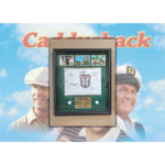 Load image into Gallery viewer, Caddyshack Bill Murray, Rodney Dangerfield, Chevy Chase golf pin flag signed and framed with proof
