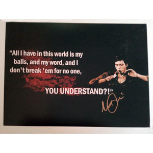 Al Pacino Tony Montana Scarface 8 by 10 signed photo with proof  with proof