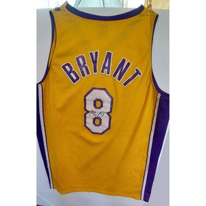 Autographed/Signed Kobe Bryant #8 Los Angeles LA Blue Retro