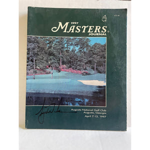 Tiger Woods 1997 Masters Journal signed with proof