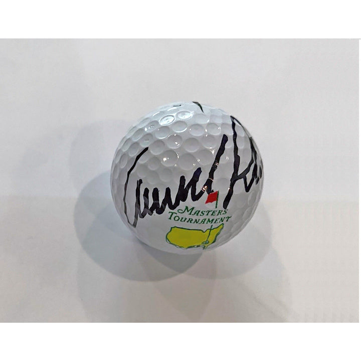 Arnold Palmer Master signed golf ball with proof