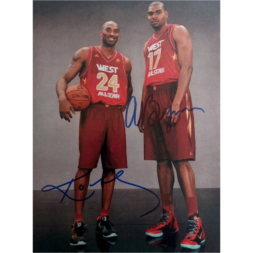 Kobe Bryant and Andrew Bynum 8 x 10 photo signed with proof