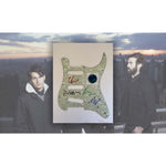 Load image into Gallery viewer, Vampire Weekend Ezra Koenig Chris Baio Chris Tomson &amp; Rostam electric guitar pickguard signed with proof
