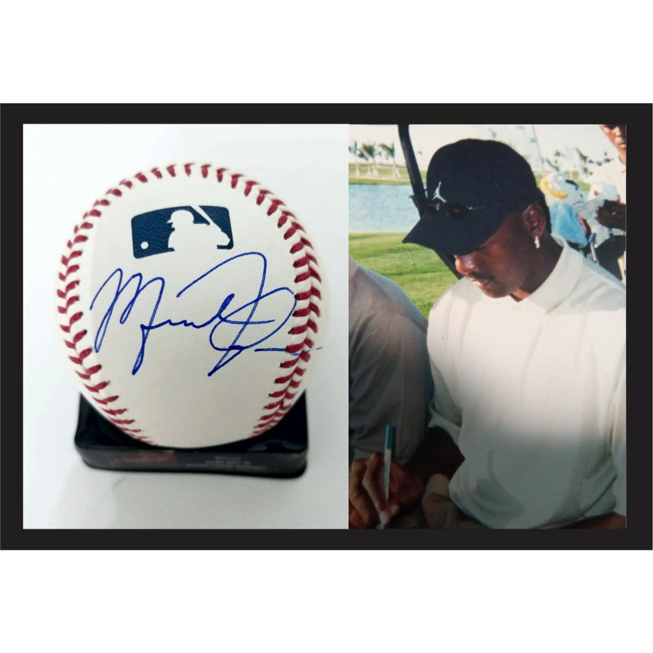 Michael Jordan Rawlings official Major League Baseball signed with proof with free case