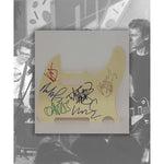 Load image into Gallery viewer, INXS vintage electric guitar pickguard signed with proof Michael Hutchence Andrew Farriss Tim Farriss, John Farris Kirk Pengilly, and Gary G
