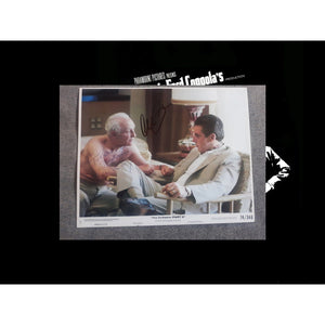 The Godfather Lee Strasberg and Al Pacino original Lobby card signed with proof