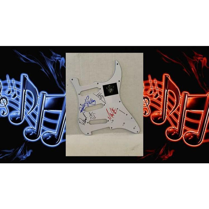Korn Jonathan Davis Brian Welch James Shaffer guitar pickguard signed with proof