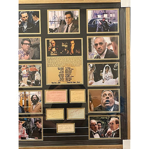 Al Pacino, Mario Puzo, Marlon Brando, John Cazale, Godfather cast signed