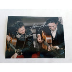 Load image into Gallery viewer, Johnny Cash and Bob Dylan 8 by 10 signed photo with proof
